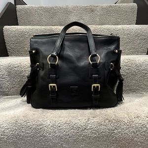 Dooney and Burke black computer bag